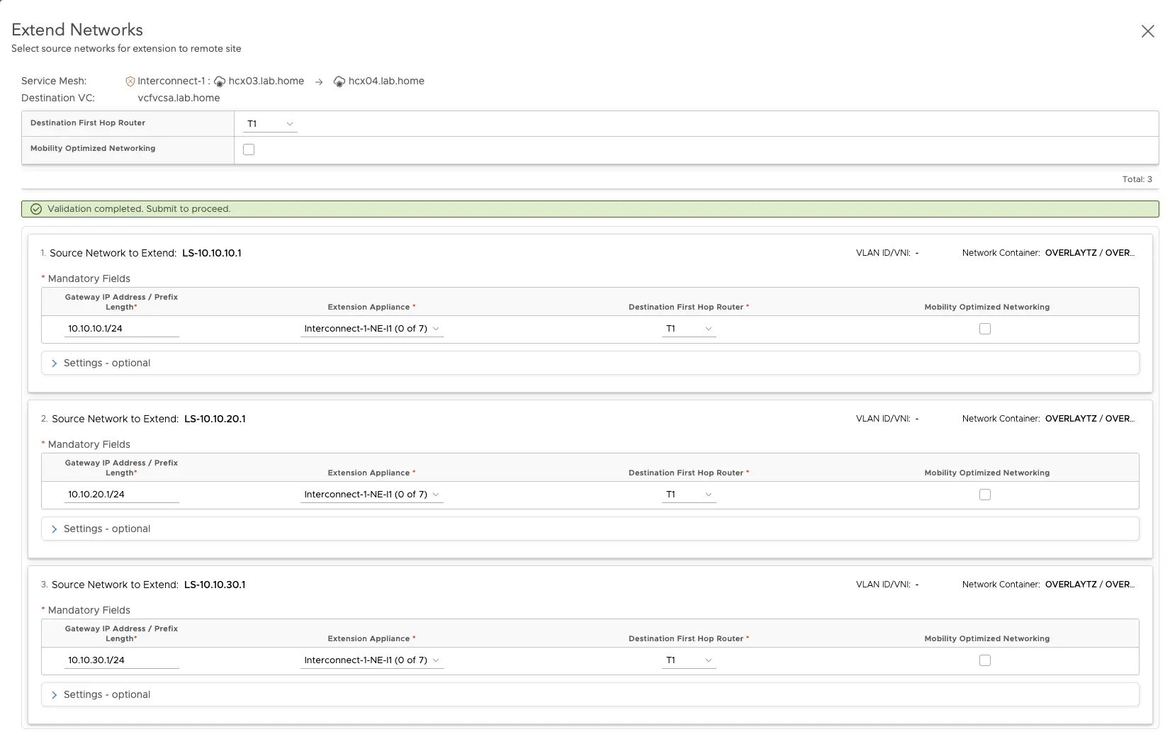 HCX Network Extension