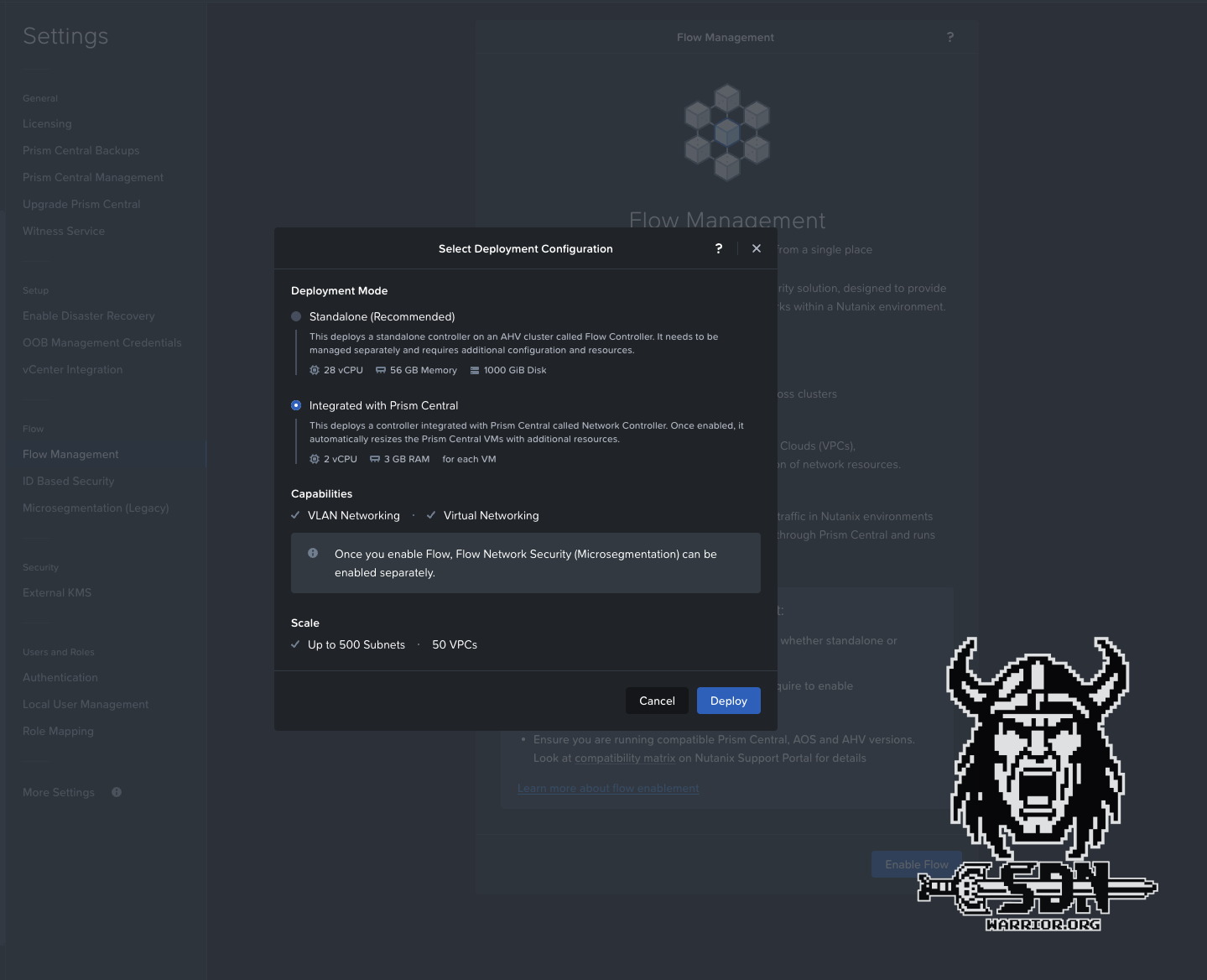 Flow deployment