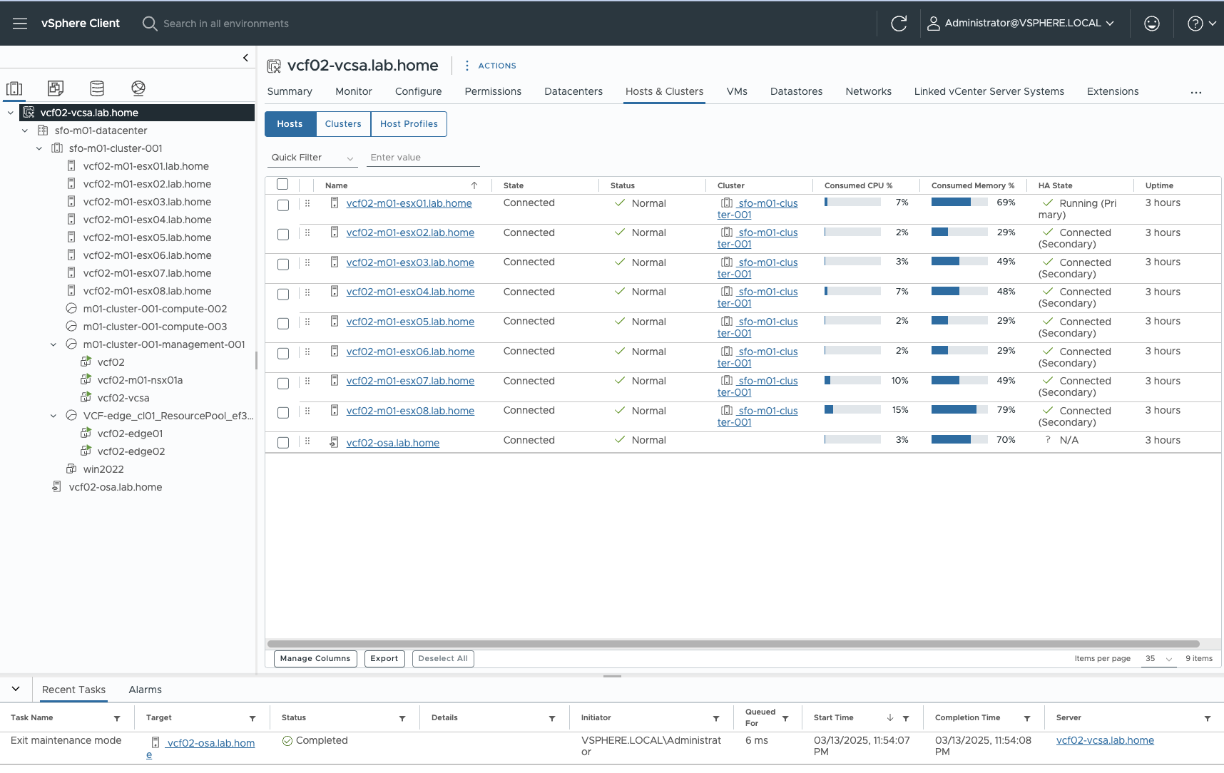 Stretched Cluster vCenter