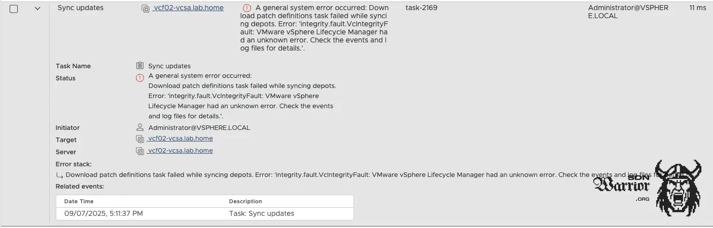 vCenter Tasks