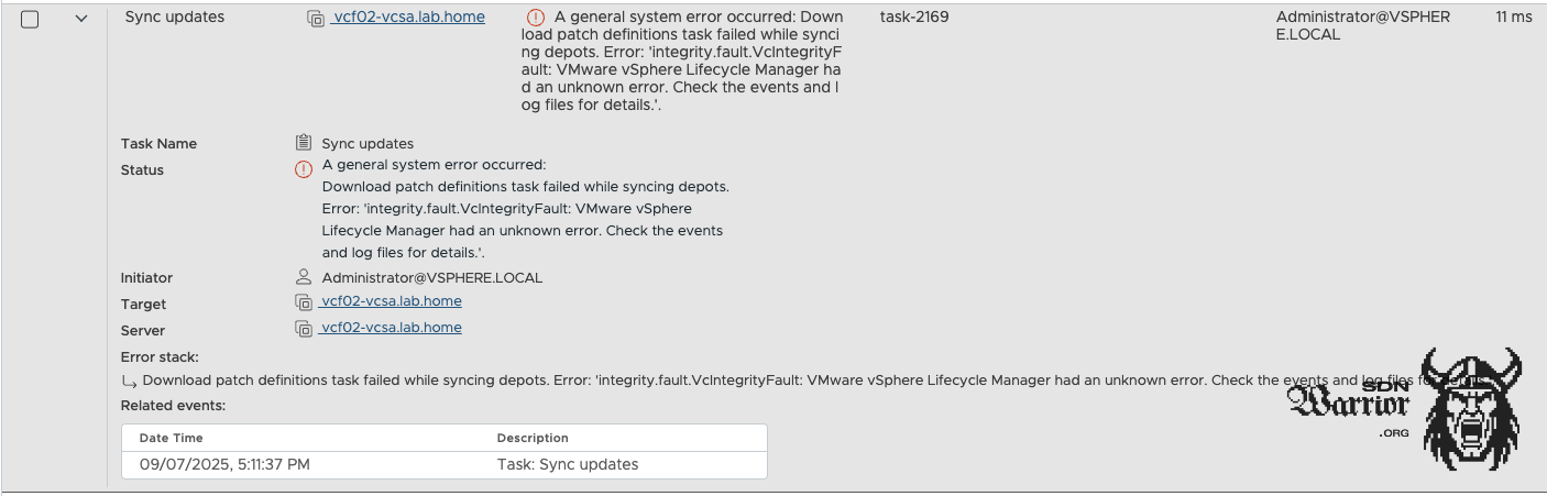 vCenter Tasks