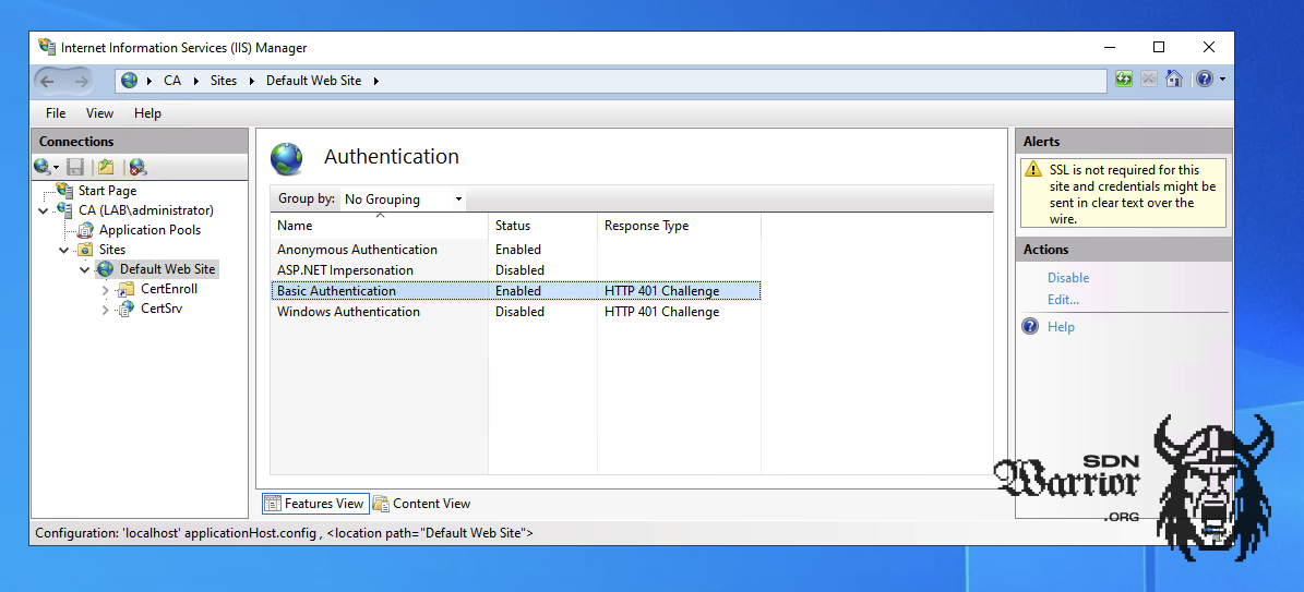 IIS Settings