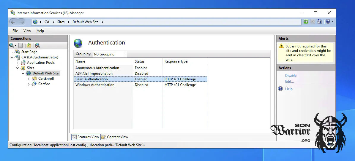 IIS Settings