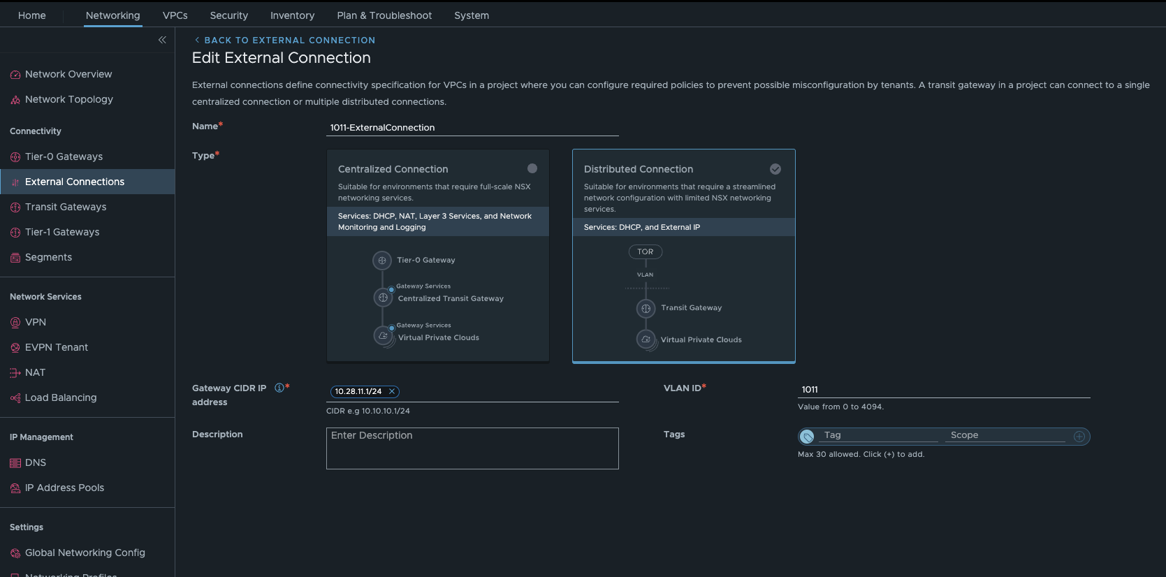 Manhatten External Connection