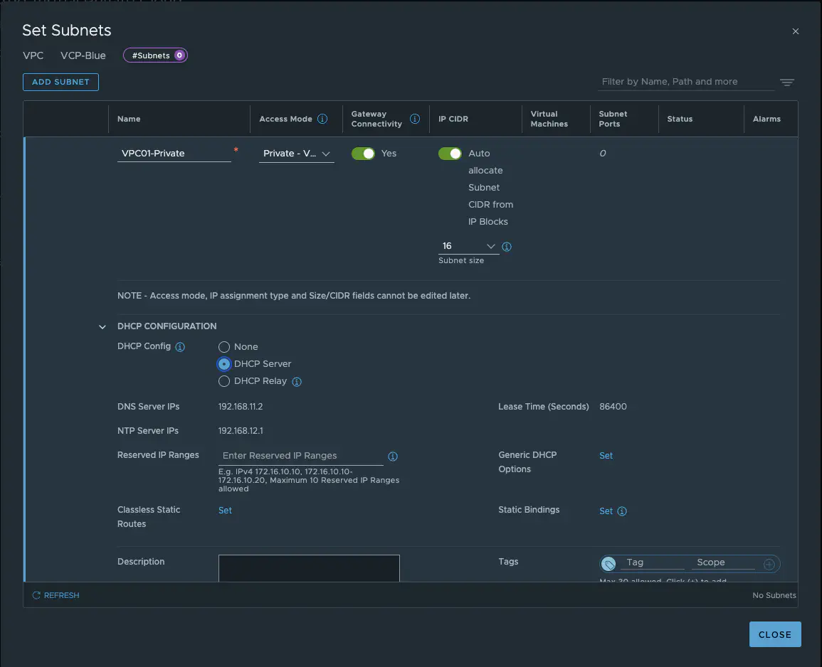VPC Subnets