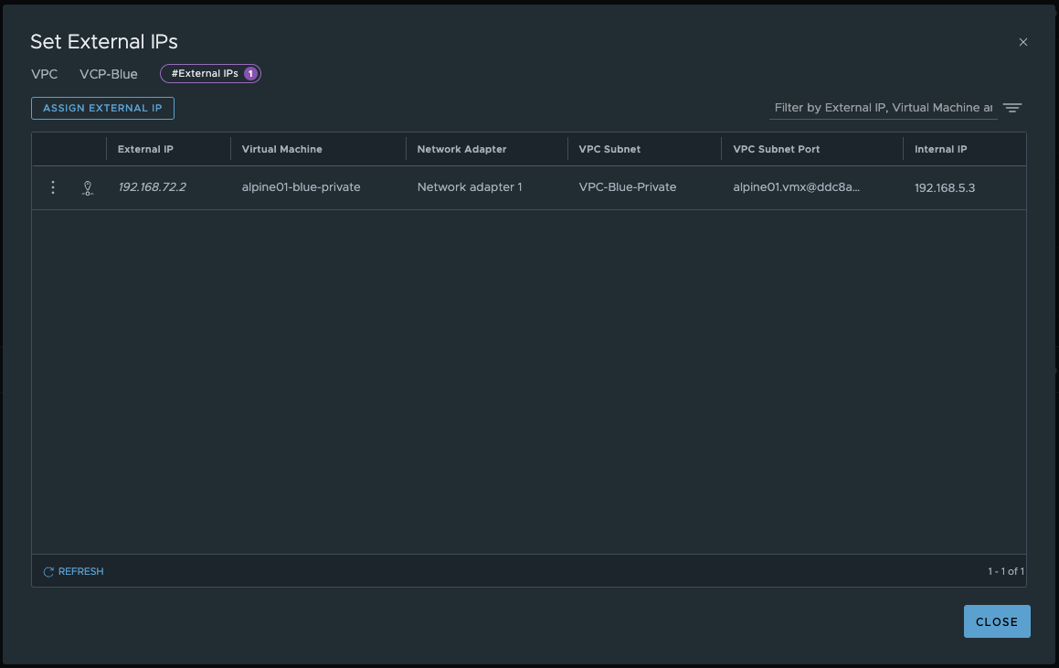 External IP VCP-Blue