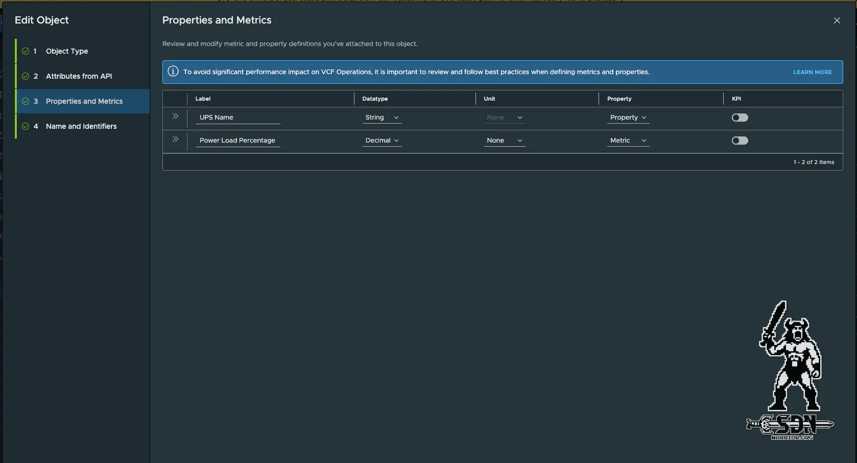 Properties and Metrics