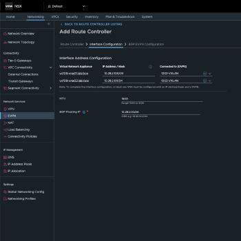Interface Address Configuration