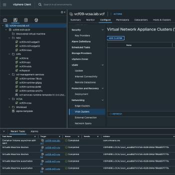 VNA Cluster:  01 Create VNA Cluster