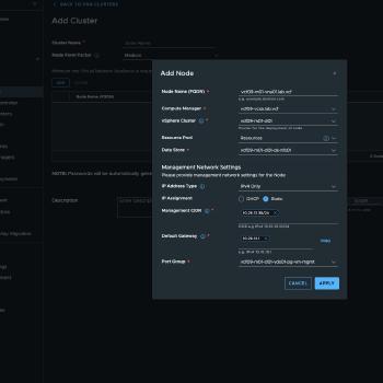 VNA Cluster:  03 Setup Node