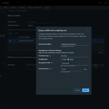 VNA Cluster:  04 Clone Node