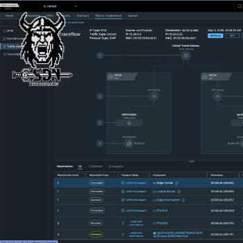 Traceflow: VPC01 to VPC04