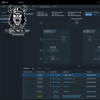 Traceflow: VPC04 to VPC03